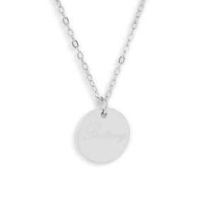 Custom/Personalized Round Pendant Necklace
