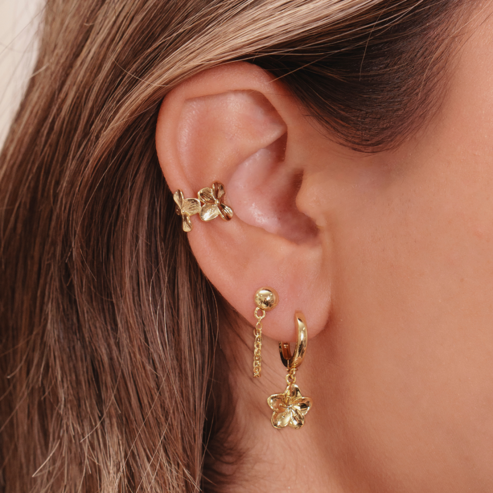 Hibiscus Ear Cuff