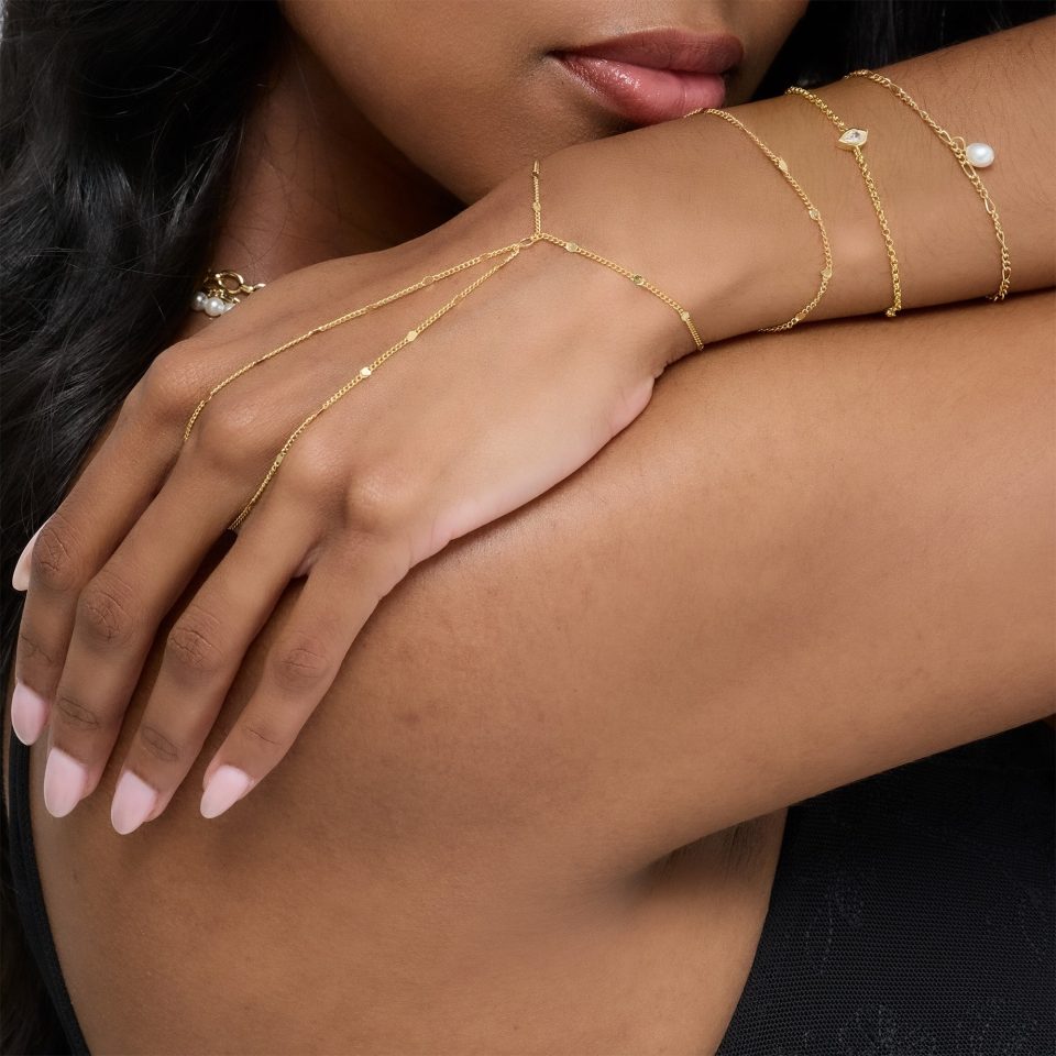 Dainty Energy Bundle: 3 Piece Bracelet and Hand Chain Bundle