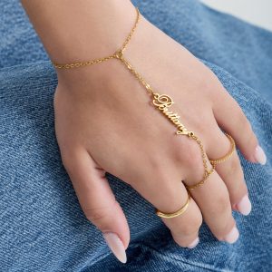 Custom/Personalized Name Plate Hand Chain